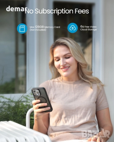 ieGeek безжичен видео звънец,AI детектор на движение,2.4GHz WiFi,Alexa, снимка 4 - IP камери - 52432285