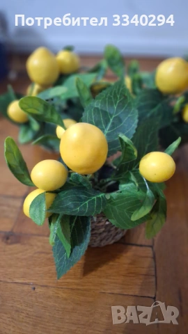 Декоративни лимони 3 броя, снимка 2 - Декорация за дома - 53991275