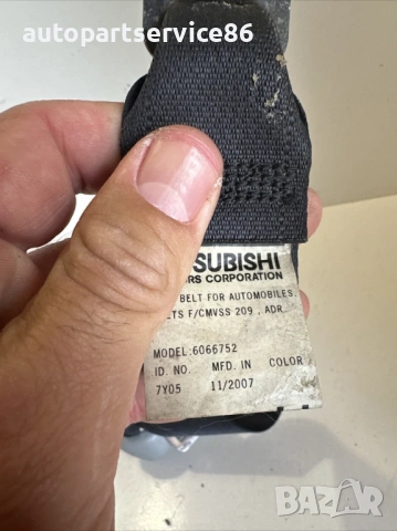 Заден ляв колан за седалка за Peugeot 4007 2.2 HDI (2009) 6066752, снимка 2 - Части - 53655906