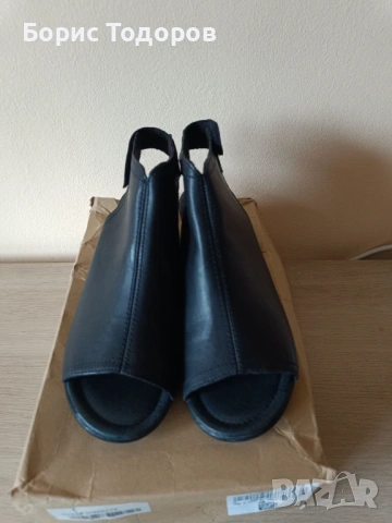 Сандали Женски обувки летни Remonte черни 40 номер, снимка 2 - Сандали - 53590080