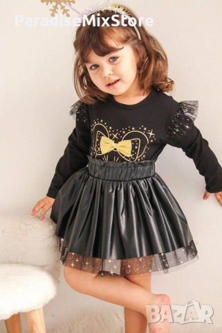 Детски комплект блуза с дълъг ръкав и пола , снимка 4 - Детски комплекти - 44994449