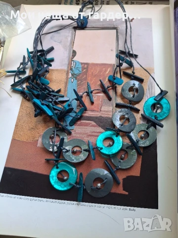 Колие от седеф, ръчна изработка. Лондон. Агата