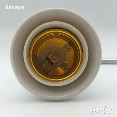 4672 Фасунга Е27 с щепсел и копче, 28 см, снимка 3 - Други - 53518123