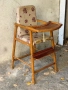 винтидж дървено детско столче , снимка 3