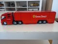 Камион FERRARI TRUCK F1 CAR TRANSPORTER TEAM, Burago,голям 1/43, 36 см., снимка 3