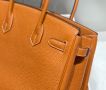 Hermes Birkin Golden brown/silver buckle, снимка 7