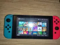 Nintendo switch v2 модната с чип picofly + 256GB SD card пълен комплект като нова , снимка 1