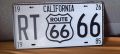 California 1926-1985 Route 66-метална табела тип регистрационен номер, снимка 1 - Аксесоари и консумативи - 45794432