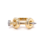 Златен дамски пръстен 3,81гр. размер:58 14кр. проба:585 модел:23085-1
