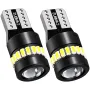 Комплект LED крушки T10 W5W Canbus, 18 SMD, 12V с лупа., снимка 2