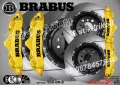 Надписи за капаци на спирачни апарати MPower PORSCHE AUDI Ceramic AMG BRABUS Brembo, снимка 7