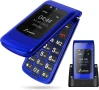 SweetLink F2 Plus мобилен телефон с големи бутони за възрастни хора, сгъваем, силен звук..., снимка 1