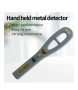Преносим металдетектор, висока чувствителност, аларма/вибрационен сигнал, сив, 75x25x375mm, снимка 5