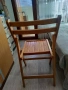Продавам 6 броя сгъваеми дървени столове изработени в гр.Банско вис.44см.шир.45см.дълб.44см., снимка 4