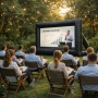 🎬 НАДУВАЕМ ПРОЕКЦИОНЕН ЕКРАН – КИНО ПОД ЗВЕЗДИТЕ 🌙🍿, снимка 4