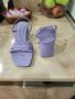  Дамски сандали в бледо лилав цвят, снимка 3