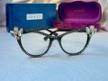 Gucci очила за компютър прозрачни с камъни слънчеви диоптрични рамки , снимка 3