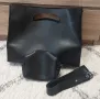 Дамска черна чанта с несесер, снимка 2
