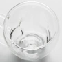 Стъклена двустенна прозрачна чаша с форма на сърце – 240 мл, снимка 4