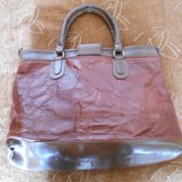 Голяма дамска чанта от естествена кожа, снимка 2 - Чанти - 45157132