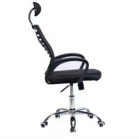 Луксозен ергономичен офис стол с облегалка за главата и люлеене, дишащи облегалка и седалка, амортис, снимка 2 - Столове - 44942802