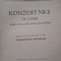 Йозеф Хайдн : концерт номер 2 за цигулка и пиано, снимка 1 - Специализирана литература - 45395888