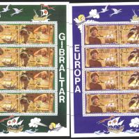 Чисти марки в малки листа Европа СЕПТ Кораби 1992 Гибралтар, снимка 1 - Филателия - 45351691