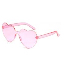 Водоустойчиви дамски очила подходящи за плаж и стъкла във формата на сърца : Цвят > Червен, снимка 4 - Слънчеви и диоптрични очила - 45688834