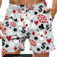 Мъжки Къси Панталонки ®️♠️♣️ Casino ♠️♦️, снимка 1 - Тениски - 45439818