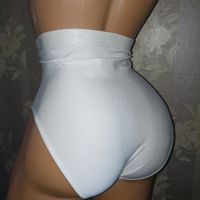 Стягащи безшевни бикини с висока талия в бяло М, снимка 7 - Бельо - 45261532