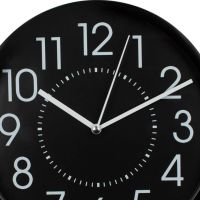 Стенен часовник Liberta, Матов, Черен, 20см, снимка 3 - Стенни часовници - 45701630