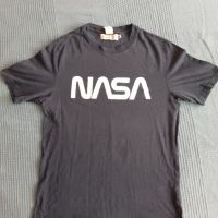 Памучна тениска NASA от H&M (S), снимка 1 - Спортни дрехи, екипи - 45469010