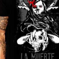 Тениска с щампа LILITH LA MUERTE, снимка 2 - Тениски - 36333896