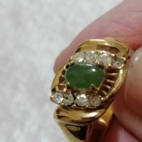красиви позлатени пръстени с камъни , снимка 6 - Пръстени - 45394761