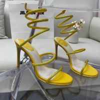 дамски елегантни обувки RENE CAOVILLA-реплика, снимка 16 - Дамски обувки на ток - 45389301