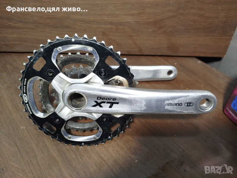 Курбел със средно движение за велосипед колело Shimano deore xt fc m 770, снимка 1