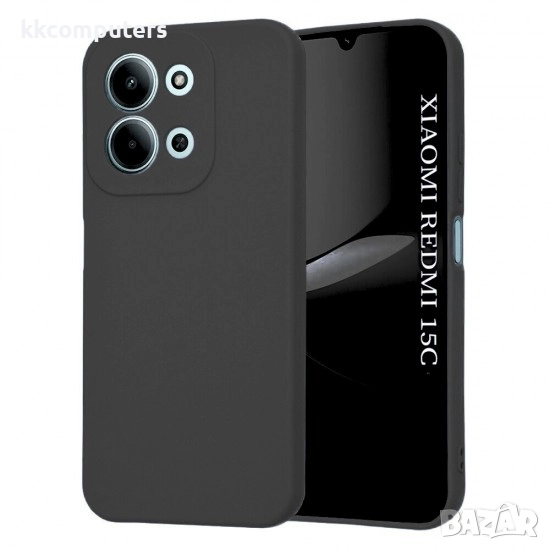 Калъф силикон / Черен мат / за Xiaomi Redmi 15C Баркод : 3133262, снимка 1