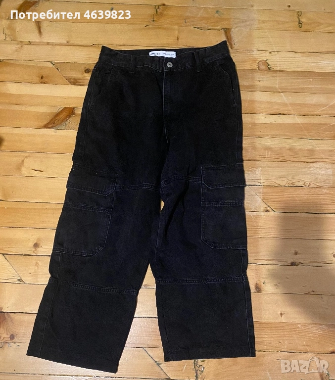 Черни карго панталони, снимка 1