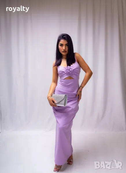 Елегантна лилава рокля , снимка 1