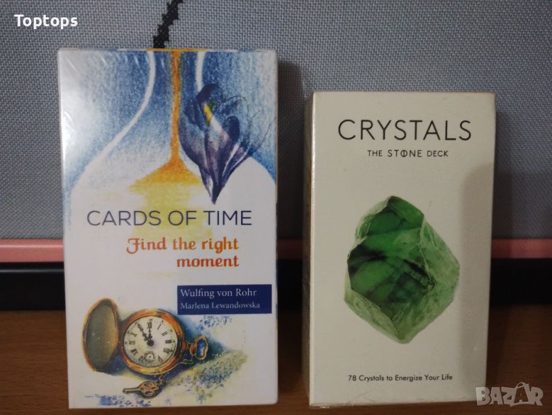 Оракул карти: Cards of Time карти за време & Crystals the Stone Deck, снимка 1