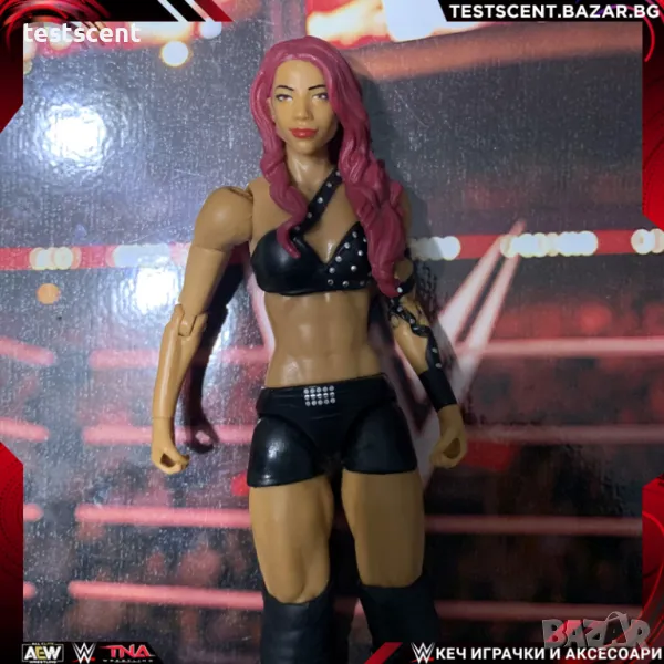 Екшън фигура WWE Sasha Banks Саша Банкс играчка Elite Series Mattel figure Black Mercedes Mone, снимка 1