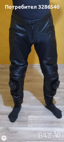 Кожен мото панталон, снимка 1