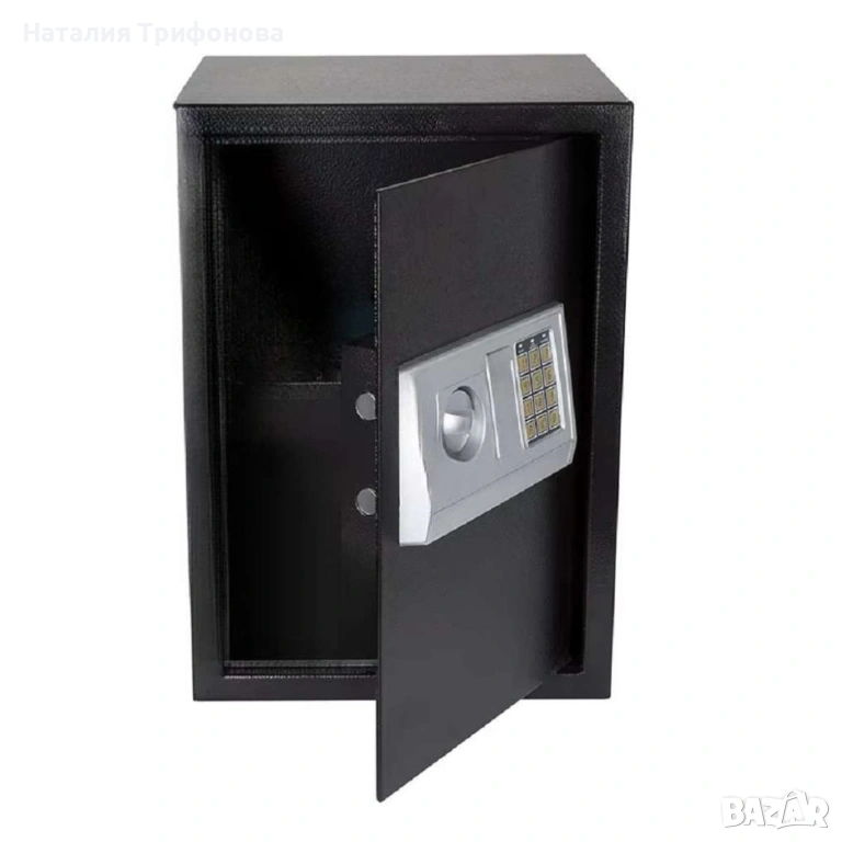 Електронен сейф 43L с аварийни ключове и монтажни болтове – Сигурност и защита за ценни вещи, снимка 1