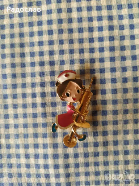 емайлирана брошка , снимка 1