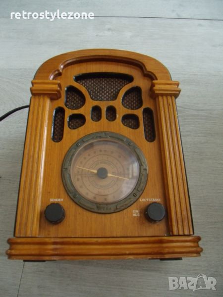 № 7613 стар радиоапарат -  Antique Radio VMR-5011 - EDUTEC  - Ретро вид  -излъчване - FM и MW - захр, снимка 1