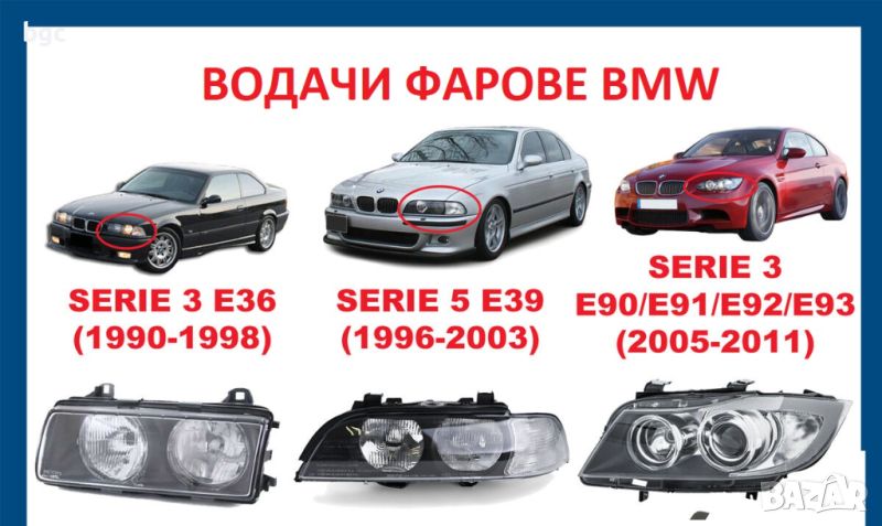 НОВ BMW E36 Ремонтен комплект  36 е36 е 36 1996- 2001 фарове водачи, снимка 1