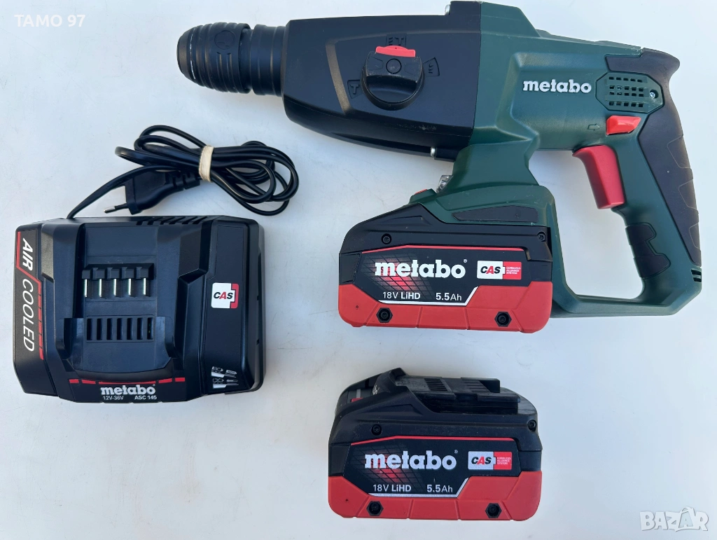 METABO KHA 18 LTX - Акумулаторен перфоратор 2X18V 5.5Ah, снимка 1