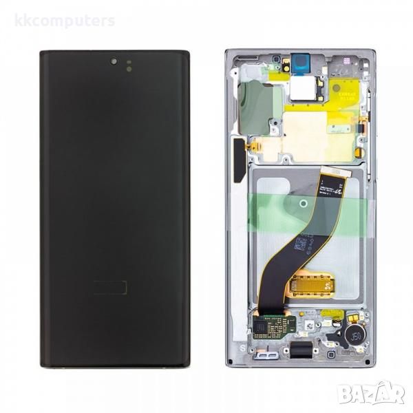 LCD Дисплей С РАМКА за Samsung SM-N970F Galaxy Note 10 / GH82-20817A / GH82-20818A / Черен / Оригина, снимка 1