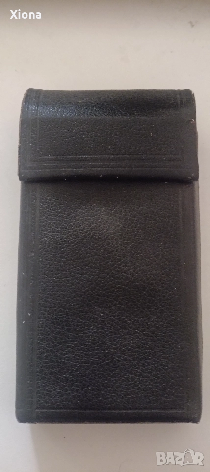 Автентична табакера за дълги цигари от естествена кожа от Соца/колекционерска/антикварна, снимка 1