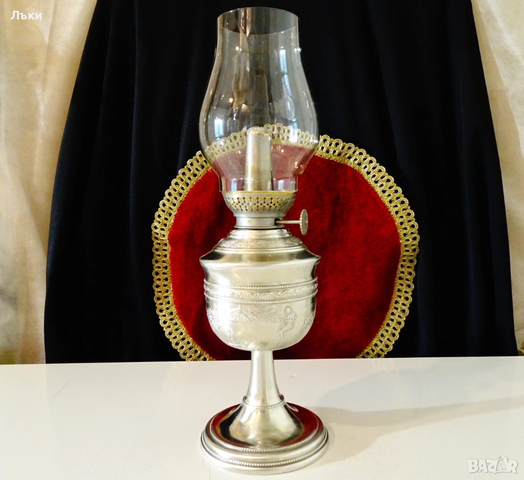 Газена лампа Кosmos Вrenner с картина Лорелай,калаена. , снимка 1